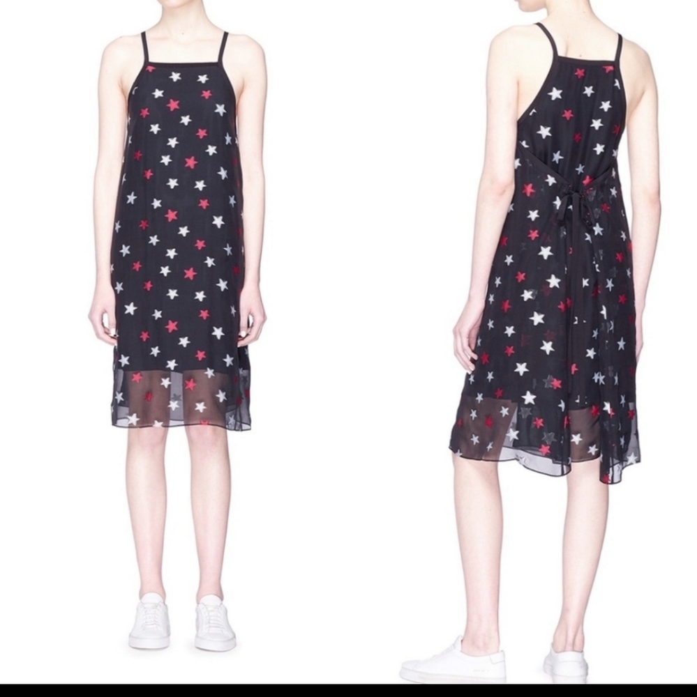 Rag & Bone Sonny Silk Blend Star Dress Small